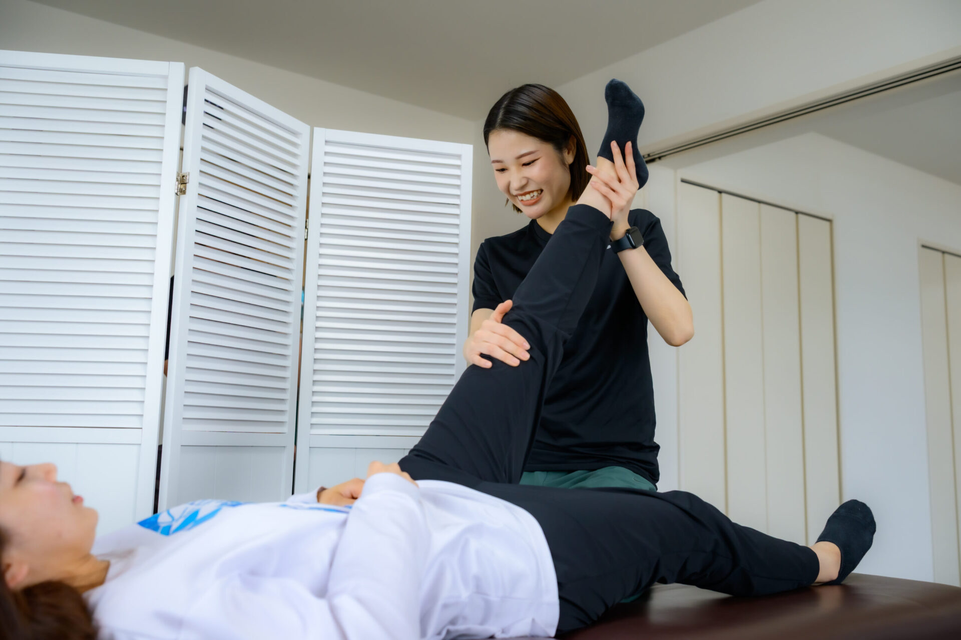 T-performance ストレッチ施術風景