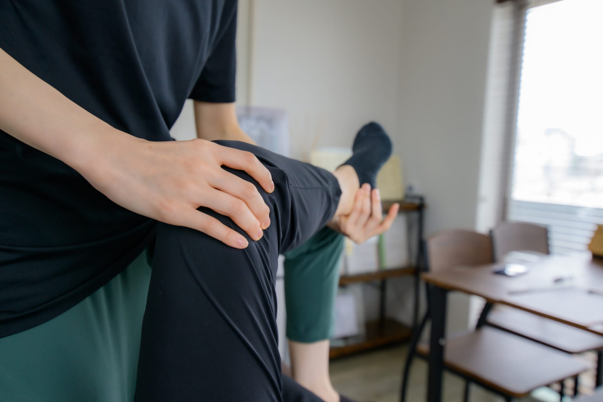 T-performanceが提供するリハビリ・ストレッチの様子