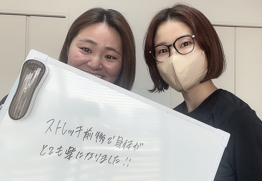 仕事の疲れがとれました。20歳代女性